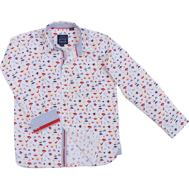 Omakase Long Sleeve Shirt, Multi