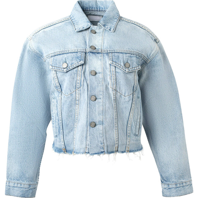 The Harvey Raw Hem Cropped Denim Jacket, She's All That