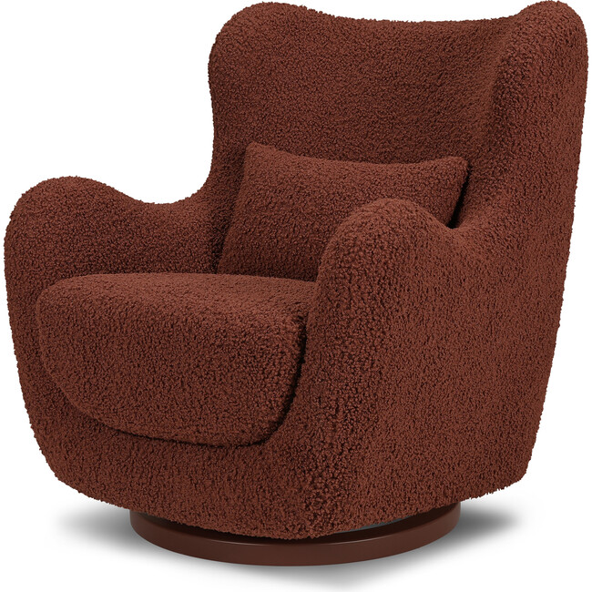 Solstice Swivel Glider, Rouge Teddy Loop & Wood