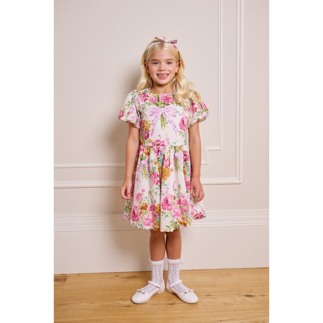 Charlotte Girl Dress With Headband, Made With Liberty Fabric